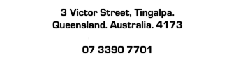 3 Victor Street, Tingalpa.
Queensland. Australia. 4173
qil@qil.net.au
07 3390 7701